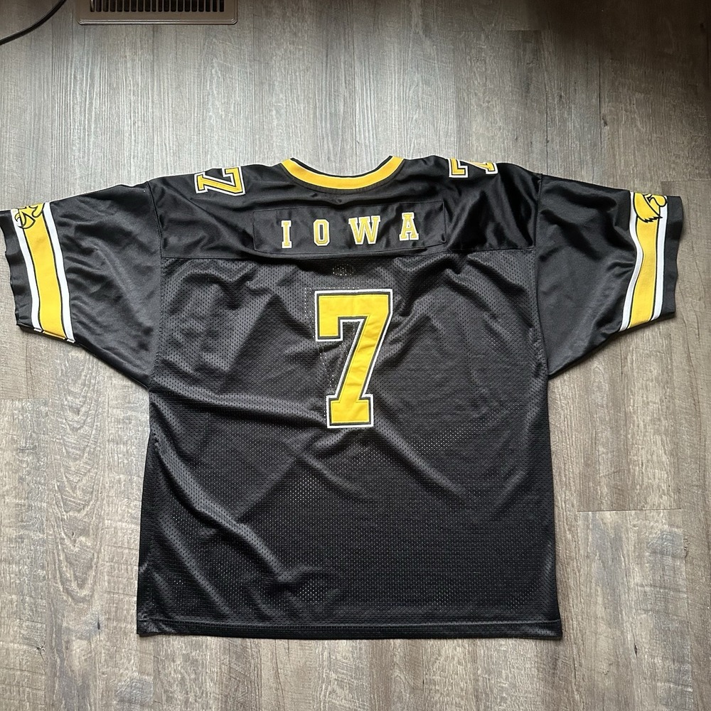 Iowa Hawkeyes #7 Jersey XXL Black Gold Colosseum NCAA Tigerhawk